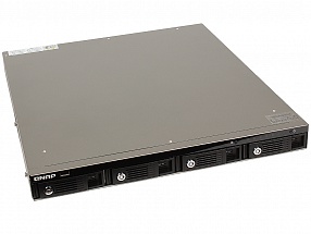 Сетевой накопитель QNAP TS-453U-RP 4 отсека для HDD, стоечное исполнение, с двумя блоками питания. Четырехъядерный Intel Celeron J1900 2,0 ГГц