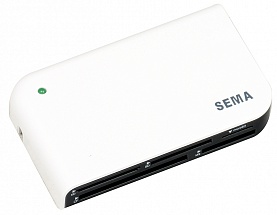 Картридер <All-in-1> USB 2.0 (external) Sema, White (SFD-321F/Q1WR) 
