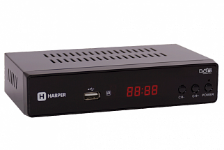 Цифровой телевизионный DVB-T2 ресивер HARPER HDT2-5050 с функцией FHD медиаплеера 