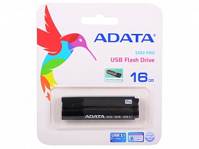 USB флешка A-Data S102P Pro 16GB Grey (AS102P-16G-RGY) USB 3.0 / 100 МБ/cек / 25 МБ/cек