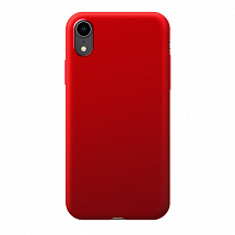 Чехол Deppa Case Silk для Apple iPhone XR, красный металлик