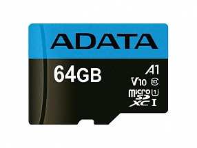 Карта памяти 64GB Adata Premier MicroSDHC UHS-I A1 Class 10 100/25 MB/s