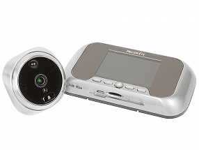 Автономный видеоглазок  Falcon Eye FE-VE02 Silver   дисплей 2,8" , функции: звонка, записи видео, записи фото, детектор движения, два сменных аккумуля