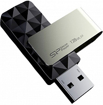 Внешний накопитель 128Gb USB Drive  USB 2.0  Silicon Power Blaze B30 SP128GBUF3B30VSK USB3.0 черный 