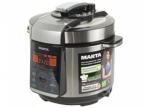 Мультиварка MARTA MT-4309 черный/сталь
