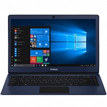 Ноутбук Prestigio SmartBook 133S Celeron N3350 (1.1)/4GB/32GB SSD/13.3" 1920x1080 IPS/DVD нет/BT/WiFi/Win 10 (GPPSB133S01CFHBBCIS) Blue