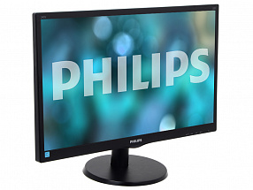Монитор 23.6" Philips 243V5LSB/01(00) Black Hairline WLED, 1920x1080, 5ms, 250 cd/m2, 1000:1, 10M:1, D-Sub, DVI-D, vesa