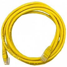 Патч-корд UTP 5e категории 5м желтый CCA PVC Медный