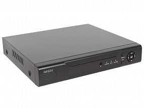Комплект Видеонаблюдения GINZZU HK-440D 4-канальный 1080N гибридный 3 в 1 видеорегистратор / 2 уличных AHD камеры 1.0Mp (ИК подстветка до 20м, металли