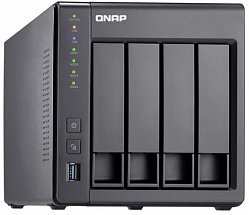 Сетевое хранилище QNAP TS-431X2-8G Сетевой RAID-накопитель, 4 отсека для HDD, 10 GbE SFP+. ARM Cortex-A15 Annapurna Labs AL-314 1,7 ГГц, 8 ГБ.
