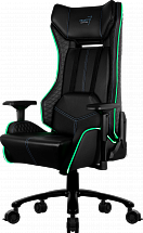 Игровое кресло Aerocool P7-GC1 AIR RGB черное, с перфорацией, с RGB подсветкой, до 150 кг, размер, см (78 x 79 x 133-141 см ) 