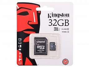 Карта памяти MicroSDHC 32GB Kingston Class10 G2+ SD Adapter (SDC10G2/32GB)