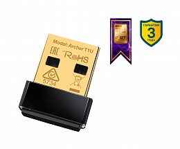 Адаптер TP-LINK Archer T1U AC450 Беспроводной сетевой Nano USB-адаптер (Работа на частоте только 5 ГГц )