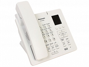 Телефон IP DECT Panasonic KX-TPA65RUW SIP Цифр. IP-телефон (Настольный), VoIP, Ethernet, UpTo 7 HSet, Память 500, Звук HD