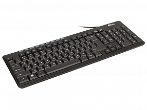 Клавиатура RITMIX RKB-155 USB, проводн., кабель 1,35 метра, мультимедия, 102+9 кнопок, пластик "под карбон"