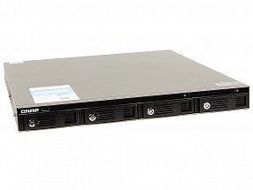 Cетевой накопитель QNAP TS-451U 4 отсека для HDD, стоечное исполнение. Intel Celeron J1800 2,41 ГГц, 1ГБ