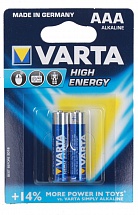 Батарейка VARTA HIGH ENERGY AAA бл 2 (10/50) 4903113412 