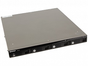 Сетевой накопитель QNAP TS-453U 4 отсека для HDD, стоечное исполнение, с одним блоком питания. Четырехъядерный Intel Celeron J1900 2,0 ГГц.