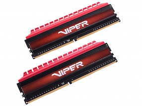 Память DDR4 16Gb 2x8GB (pc-27200) 3400MHz Patriot Viper4 CL16 Red PV416G340C6K
