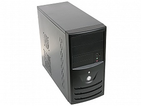Корпус Powercase PN501 mATX 450Вт USB 2.0, сталь 0.5 мм, БП с вентилятором 12 см, черный