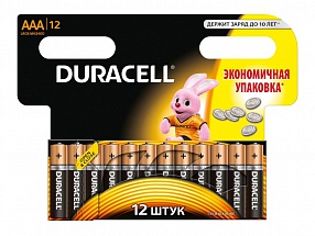 Батарейки DURACELL (ААА) LR03-12BL BASIC NEW 12 шт
