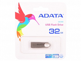 Внешний накопитель 32GB USB Drive ADATA 2.0 UV310 золотой мет AUV310-32G-RGD