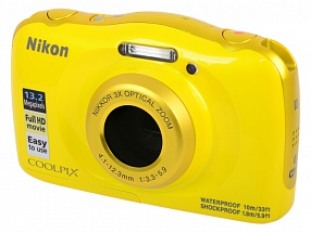 Фотоаппарат Nikon Coolpix W100 Yellow Backpack KIT <13.2Mp, 3x zoom, 2.7", SDXC, Влагозащитная, Ударопрочная> (водонепроницаемый 10 метров)