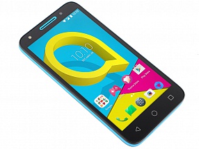 Смартфон Alcatel U5 4G (5044D) синий MT6737M (1,1)/1Gb/8Gb/5" (854x480)/5Mp+2Mp/3G/4G/Android 6.0