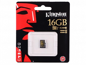 Карта памяти MicroSDHC 16GB Kingston Class10 UHS-I без адаптера <SDCA10/16GBSP>