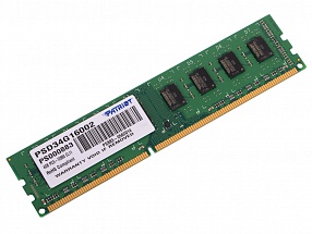 Оперативная память DDR3 4Gb (pc-12800) 1600MHz Patriot PSD34G16002