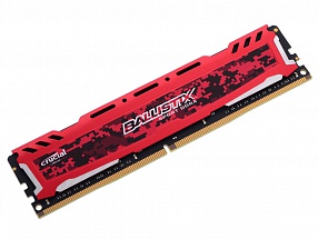 Память DDR4 8Gb (pc-19200) 2400MHz Crucial Ballistix Sport LT Red CL16 DR x8 BLS8G4D240FSE