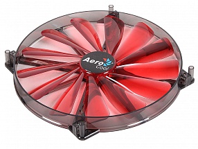 Вентилятор Aerocool Lightning 20см "Red Edition" (красная подсветка), 3+4 pin, 58 CFM, 700 RPM, 16.5 dBA