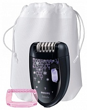 Эпилятор Philips HP6422/01 Satinelle, влажная очистка, черный