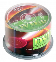 Диски DVD+R 4.7Gb VS 16х  50 шт  Cake box