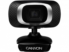 Веб-камера CANYON CNE-CWC3N 720P HD webcam with USB2.0. connector, 360° rotary view scope, 1.0Mega pixels черный
