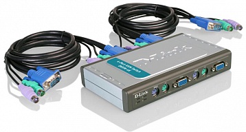 KVM-переключатель D-link DKVM-4K/A7B 4-портовый KVM-переключатель с портами PS2