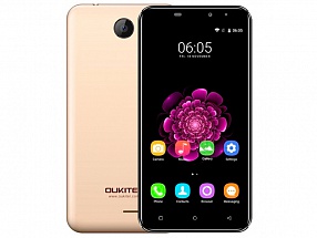 Смартфон Oukitel C9 3G Gold 4 Core (1.3GHz)/1GB/8GB/5.0" 1280*720/8Mp/2Mp/2Sim/3G/BT/WiFi/GPS/Android