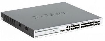 Коммутатор D-Link DWS-4026 Коммутатор для управления беспроводными точками доступа уровня 2+ с 24 портами 1Gb c 4 комбо-портами, до 64 точек