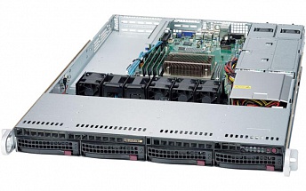 Серверная платформа Supermicro SYS-5019S-WR E3-1200v5/6, 4x DDR4 ECC, up to 4x3.5"), HS, C236 (RAID 0,1,5,10), 2x1GbE, IPMI, M.2, 2xPCIE3.0, (2)x 500W