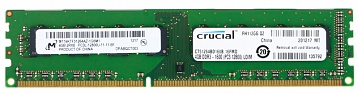 Память DDR3 4Gb (pc-12800) 1600MHz 1.35V Crucial  Retail  (CT51264BD160B)
