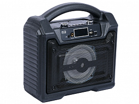 Портативная аудио система MAX MR-372 FM/AM, Bluetooth/USB/MicroSD/AUX, Аккумулятор 2000mAh, LED дисплей, Черный