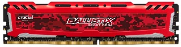 Память DDR4 4Gb (pc-21300) 2666MHz Crucial Ballistix Sport LT Red CL16 SR x8 BLS4G4D26BFSE