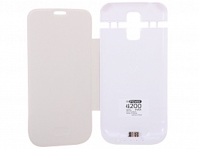 Чехол с аккумулятором Gmini mPower Case MPCS5F White, для Galaxy S5, 4200mAh, Flip cover