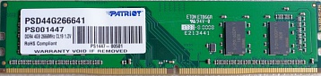 Память DDR4 4Gb (pc-21300) 2666MHz Patriot PSD44G266641