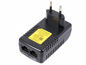 Блок питания для видеокамер ORIENT SAP-24POE 1A AC 100-240V/ DC 24V, 1.0A, вход: RJ45 LAN 10/100, выход: RJ45 PoE тип B (4/5+,7/8-), мощность 24Вт, пр