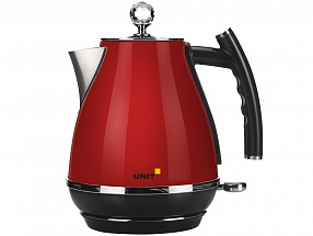 Чайник электрический UNIT UEK-263, цвет - Красный; сталь,  цветная эмаль,1.7л., 2000Вт.