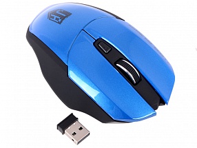 Беспроводная мышь Jet.A OM-U38G Blue Comfort (1200/1600/2000 dpi, 5 кнопок, USB, бат. ААА 2шт) 