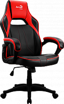 Игровое кресло Aerocool AC40C AIR Black Red , черно-красное, до 125 кг, ШxДxВ : 64x67x111-119см, газлифт класс 3 до 100 мм, механизм "Бабочка"