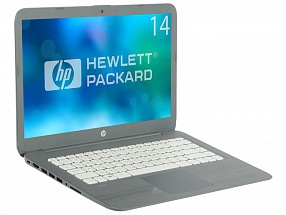 Ноутбук HP Stream 14-ax010ur <1TQ82EA> Celeron N3050(1.6)/4Gb/32Gb SSD/14.0" HD/WiFi/BT/Cam/Win 10 /Smoke grey