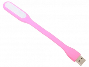 USB лампа подсветки клавиатуры ноутбука LP (розовый) LED светильник 16,5 см. 6 диодов